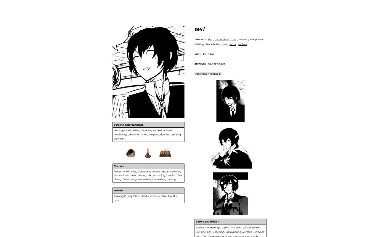 Sevs Carrd sevs-carrd